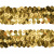 Тесьма с пайетками D16, шир. 30 мм/уп. 25+/-1 м, цвет золото - купить в Орле. Цена: 1 087.39 руб.