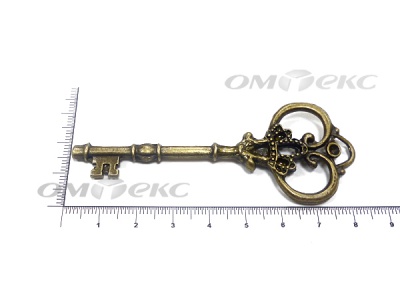 Декоративный элемент для творчества из металла "Ключ"8,5 см  - купить в Орле. Цена: 26.66 руб.