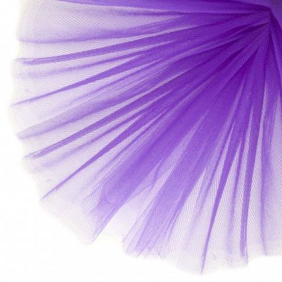Фатин матовый 16-85, 12 гр/м2, шир.300см, цвет фиолетовый - купить в Орле. Цена 96.31 руб.