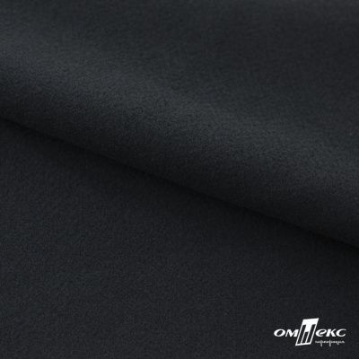 Трикотажное полотно "Капри" 100% полиэстр, 152см, 320 г/м2, чёрный, м - купить в Орле. Цена 374 руб.