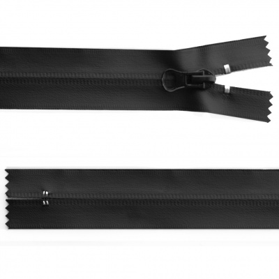 Молния водонепроницаемая PVC Т-7, 20 см, неразъемная, цвет чёрный - купить в Орле. Цена: 21.56 руб.