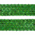 Тесьма с пайетками D4, шир. 35 мм/уп. 25+/-1 м, цвет зелёный - купить в Орле. Цена: 1 308.30 руб.