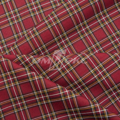 Ткань костюмная клетка 24379 2012, 230 гр/м2, шир.150см, цвет бордовый/бел/жел - купить в Орле. Цена 539.74 руб.