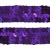 Тесьма с пайетками 12, шир. 20 мм/уп. 25+/-1 м, цвет фиолет - купить в Орле. Цена: 778.19 руб.