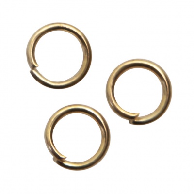 Кольцо  соединительное для бижутерии 5 мм, цв.-золото - купить в Орле. Цена: 0.44 руб.
