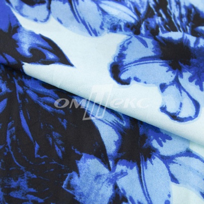 Плательная ткань "Фламенко" 19.1, 80 гр/м2, шир.150 см, принт растительный - купить в Орле. Цена 241.49 руб.