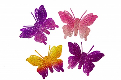 Бабочка декоративная пластиковая #12 - купить в Орле. Цена: 7.09 руб.