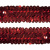 Тесьма с пайетками 3, шир. 30 мм/уп. 25+/-1 м, цвет красный - купить в Орле. Цена: 1 087.39 руб.