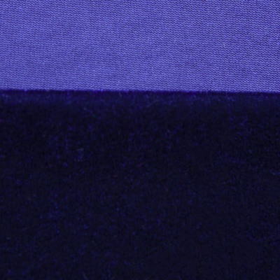 Бархат стрейч №14, 240 гр/м2, шир.160 см, (2,6 м/кг), цвет т.синий - купить в Орле. Цена 740.88 руб.