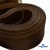 Регилиновая лента, шир.80мм, (уп.25 ярд), цв.- коричневый - купить в Орле. Цена: 648.89 руб.