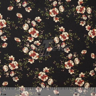 Плательная ткань "Фламенко" 3.1, 80 гр/м2, шир.150 см, принт растительный - купить в Орле. Цена 239.03 руб.