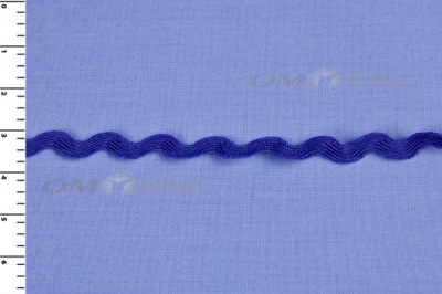 Тесьма плетеная "Вьюнчик"/синий - купить в Орле. Цена: 40.72 руб.