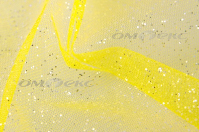 Сетка Глиттер, 40 гр/м2, шир.160см, цвет жёлтый - купить в Орле. Цена 163.01 руб.