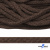 Шнур плетеный d-6 мм, 70% хлопок 30% полиэстер, уп.90+/-1 м, цв.1073-т.коричневый - купить в Орле. Цена: 594 руб.