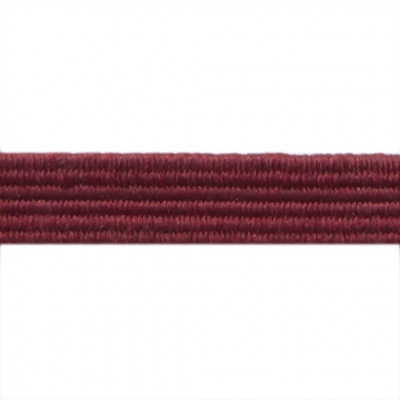 Резиновые нити с текстильным покрытием, шир. 6 мм ( упак.30 м/уп), цв.- 88-бордо - купить в Орле. Цена: 155.22 руб.
