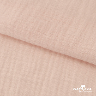 Ткань Муслин, 100% хлопок, 125 гр/м2, шир. 140 см #201 цв.(37)-нежно розовый - купить в Орле. Цена 464.97 руб.