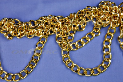 Цепь металл декоративная №11 (17*13) золото (10+/-1 м)  - купить в Орле. Цена: 1 341.87 руб.