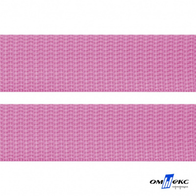 Розовый- цв.513-Текстильная лента-стропа 550 гр/м2 ,100% пэ шир.30 мм (боб.50+/-1 м) - купить в Орле. Цена: 475.36 руб.