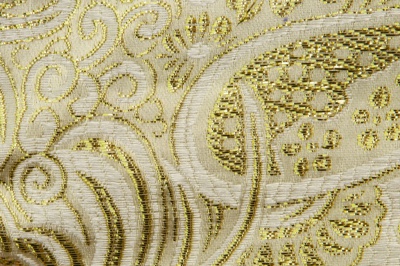 Ткань костюмная жаккард №5, 140 гр/м2, шир.150см, цвет золото - купить в Орле. Цена 383.29 руб.