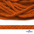 Шнур плетеный d-6 мм, 70% хлопок 30% полиэстер, уп.90+/-1 м, цв.1066-апельсин - купить в Орле. Цена: 588 руб.