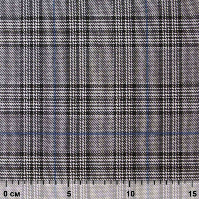 Ткань костюмная "Клер" 80% P, 16% R, 4% S, 200 г/м2, шир.150 см,#3 цв-серый/синий - купить в Орле. Цена 412.02 руб.