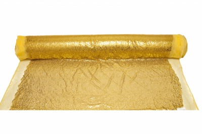 Сетка с пайетками №6, 188 гр/м2, шир.130см, цвет золото - купить в Орле. Цена 371.02 руб.