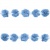 Тесьма плетеная "Рюш", упак. 9,14 м, цвет голубой - купить в Орле. Цена: 45.87 руб.