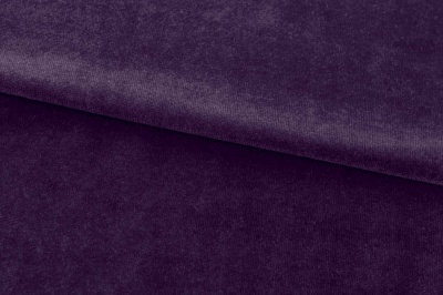 Бархат стрейч, 240 гр/м2, шир.160см, (2,4 м/кг), цвет 27/фиолет - купить в Орле. Цена 886.02 руб.