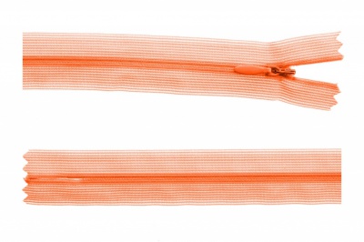 Молния потайная Т3 849, 50 см, капрон, цвет оранжевый - купить в Орле. Цена: 8.87 руб.