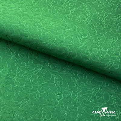 Ткань жаккард королевский, 100% полиэстр 180 г/м 2, шир.150 см, цв-зеленый - купить в Орле. Цена 293.39 руб.