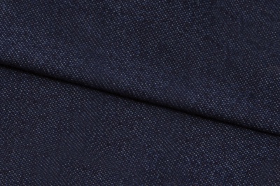Ткань джинсовая №96, 160 гр/м2, шир.148см, цвет т.синий - купить в Орле. Цена 350.42 руб.
