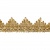 Тесьма металлизированная 0384-0240, шир. 40 мм/уп. 25+/-1 м, цвет золото - купить в Орле. Цена: 490.74 руб.