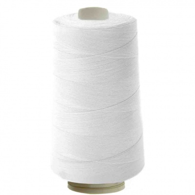 Швейные нитки (армированные) 28S/2, нам. 2 500 м, цвет белый - купить в Орле. Цена: 148.95 руб.