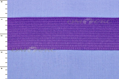 Окантовочная тесьма №0225, шир. 22 мм (в упак. 100 м), цвет фиолет - купить в Орле. Цена: 271.60 руб.
