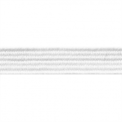 Резиновые нити с текстильным покрытием, шир. 6 мм (182 м/уп), цв.-белый - купить в Орле. Цена: 705.59 руб.