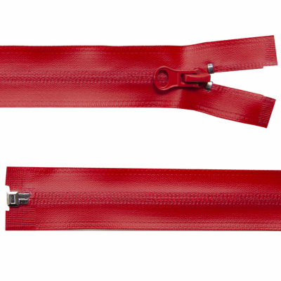Молния водонепроницаемая PVC Т-7, 60 см, разъемная, цвет (820) красный - купить в Орле. Цена: 49.39 руб.