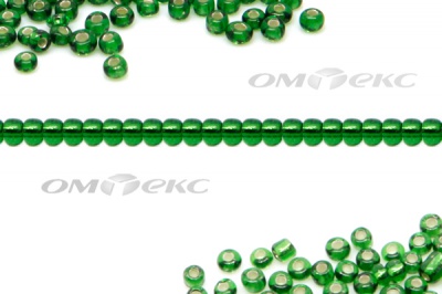 Бисер (SL) 11/0 ( упак.100 гр) цв.27В - зелёный - купить в Орле. Цена: 53.34 руб.