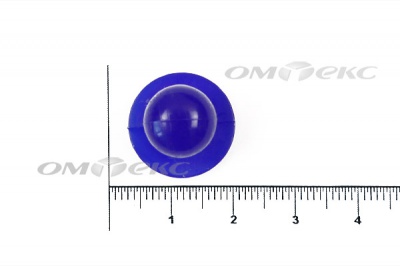Пуговица поварская "Пукля", 10 мм, цвет синий - купить в Орле. Цена: 5.66 руб.