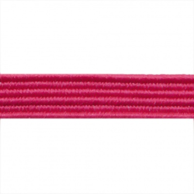 Резиновые нити с текстильным покрытием, шир. 6 мм ( упак.30 м/уп), цв.- 84-фуксия - купить в Орле. Цена: 155.22 руб.
