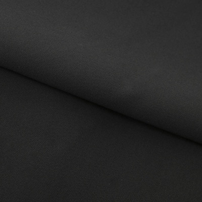 Костюмная ткань "Элис", 220 гр/м2, шир.150 см, цвет чёрный - купить в Орле. Цена 308 руб.
