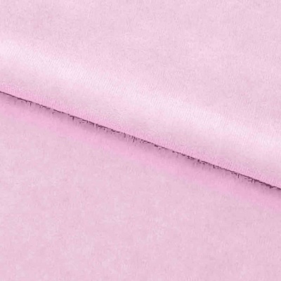 Велюр JS LIGHT 1, 220 гр/м2, шир.150 см, (3,3 м/кг), цвет бл.розовый - купить в Орле. Цена 1 055.34 руб.