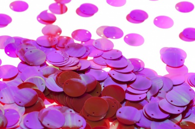 Пайетки "ОмТекс" россыпью,CREAM,круг 20 мм/упак.50+/-2 гр, цв. 15-розовый - купить в Орле. Цена: 80.93 руб.