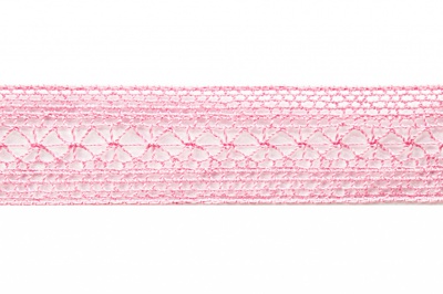 Тесьма кружевная 0621-1669, шир. 20 мм/уп. 20+/-1 м, цвет 096-розовый - купить в Орле. Цена: 673.91 руб.