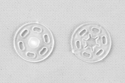 Кнопки пришивные пластиковые 15 мм, блистер 24шт, цв.-прозрачные - купить в Орле. Цена: 68.79 руб.