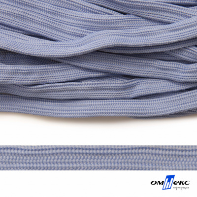 Шнур плетеный (плоский) d-12 мм, (уп.90+/-1м), 100% полиэстер, цв.259 - голубой - купить в Орле. Цена: 8.62 руб.