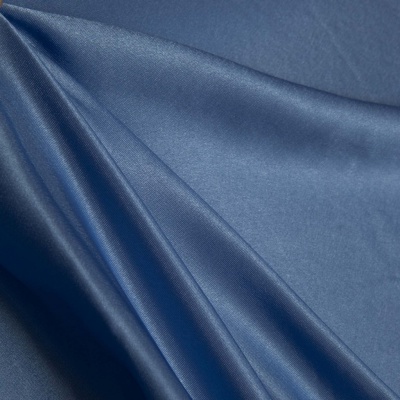 Поли креп-сатин 16-4132, 125 (+/-5) гр/м2, шир.150см, цвет голубой - купить в Орле. Цена 155.57 руб.