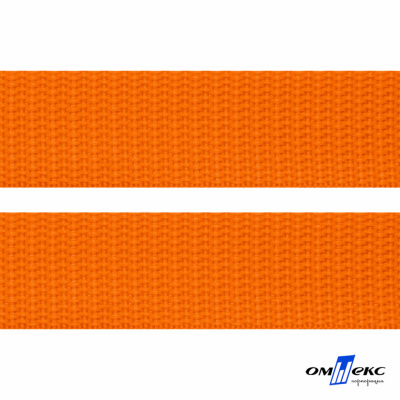 Оранжевый- цв.523 -Текстильная лента-стропа 550 гр/м2 ,100% пэ шир.20 мм (боб.50+/-1 м) - купить в Орле. Цена: 318.85 руб.