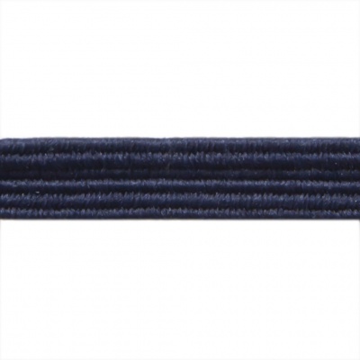 Резиновые нити с текстильным покрытием, шир. 6 мм ( упак.30 м/уп), цв.- 117-т.синий - купить в Орле. Цена: 152.05 руб.