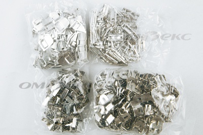 Крючки брючные 4 шипа "Стром" 144 шт. никель - купить в Орле. Цена: 383.97 руб.