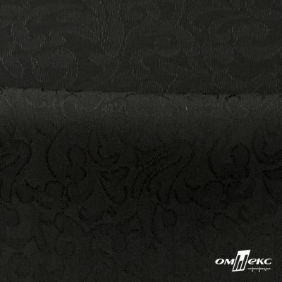 Ткань жаккард королевский, 100% полиэстр 180 г/м 2, шир.150 см, цв-черный - купить в Орле. Цена 296.39 руб.
